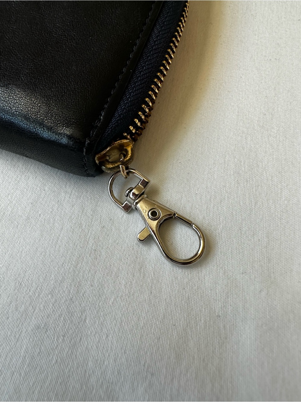 Tory Burch Bombe T Zip Continental Wallet Black Leather Logo Wristlet Clutch - Picture 4 of 10